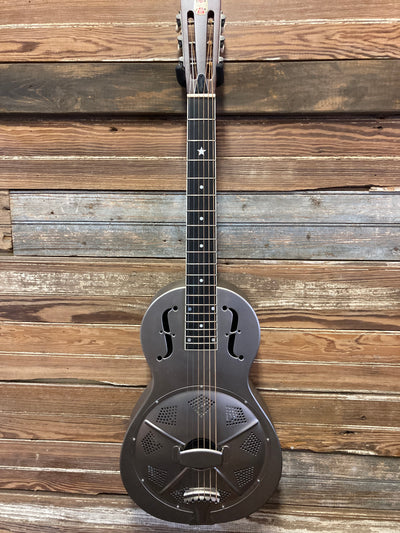 LEFTY!! Parlor Resolian | Antique Steel