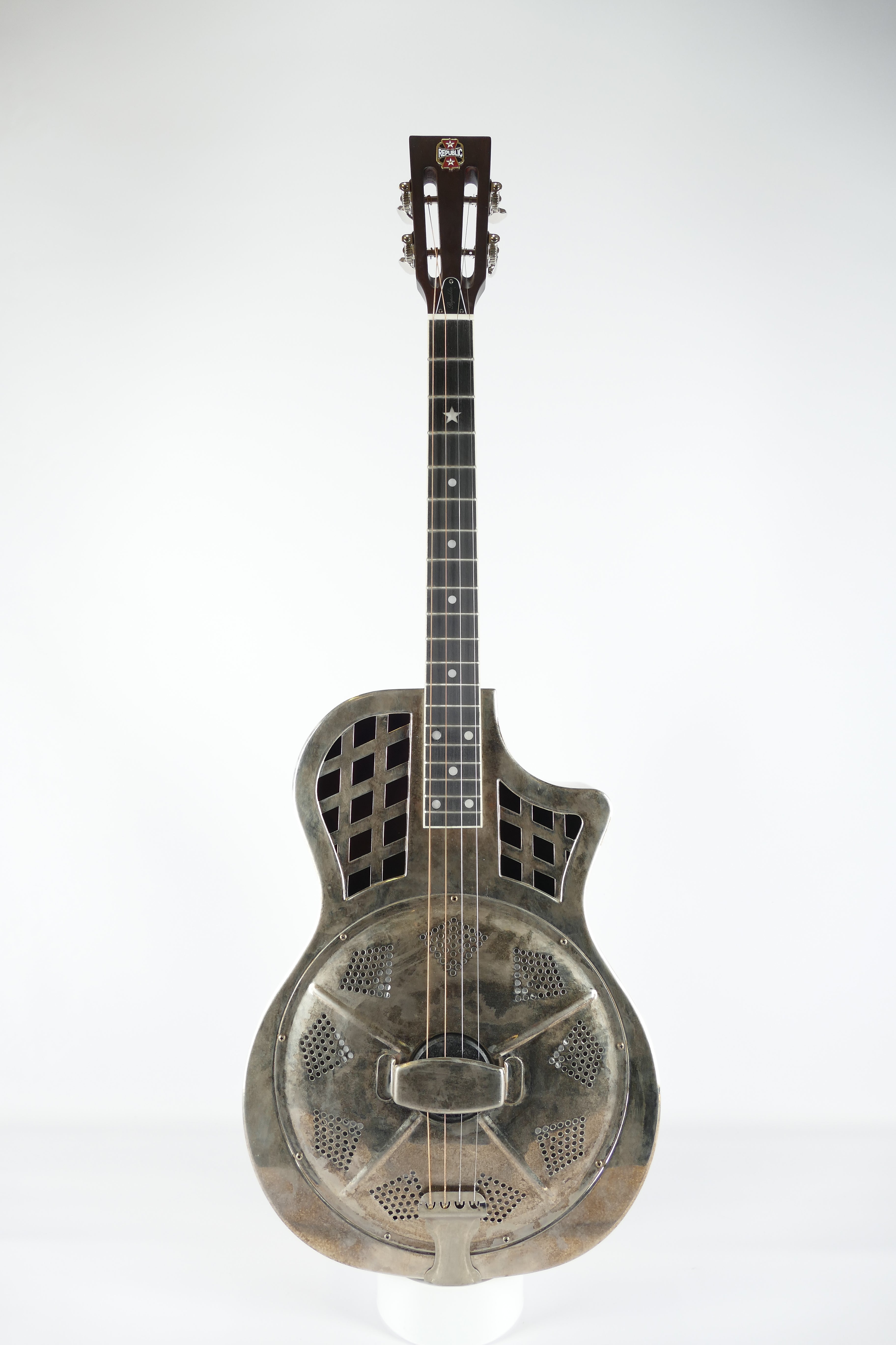 REPUBRIC SYSTEM-M Resonator Guitar rare w/gig case work well