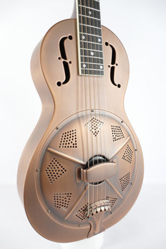 Republic Guitars Resolian リゾネーターギター アコギ Parlor Resolian | Antique Copper - Republic Guitars | Austin Texas