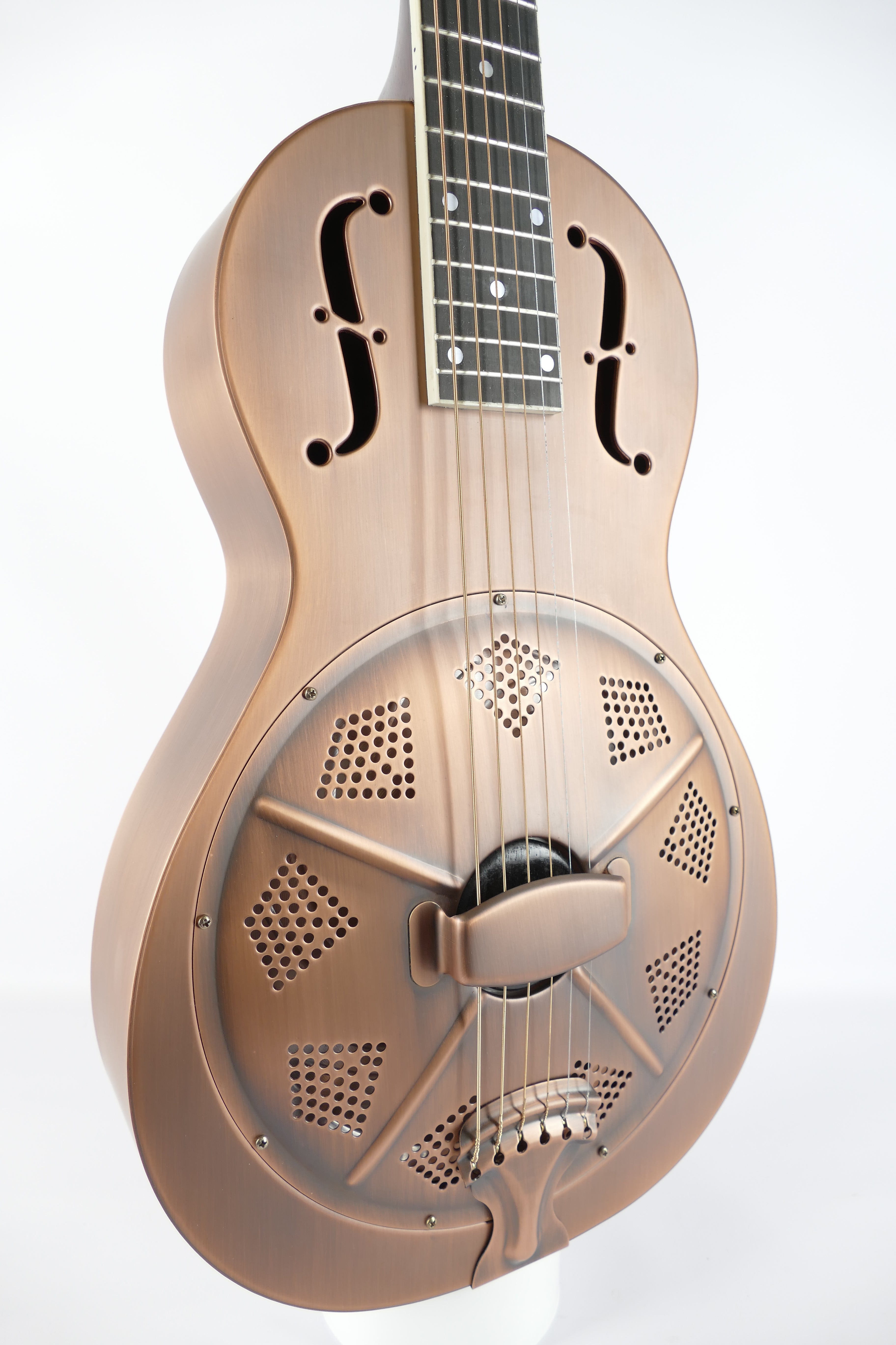 Republic Guitars Resolian リゾネーターギター アコギ Parlor Resolian | Antique Copper - Republic Guitars | Austin Texas